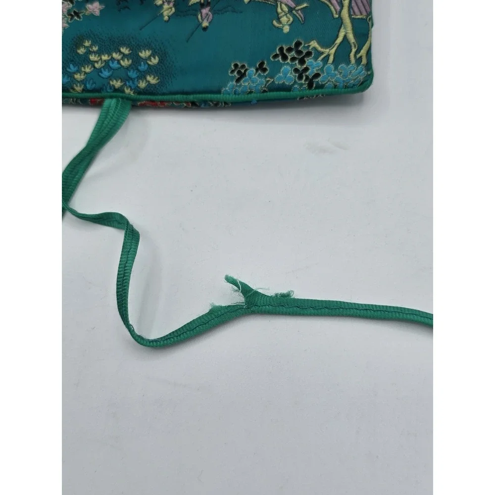 VTG Turquoise Travel Jewelry Organizer Roll‎ Foldable Jewelry Storage Holder